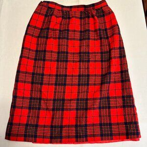 Vintage Pendleton plaid pencil skirt